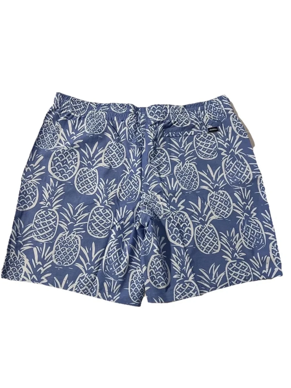 Chubbies Navy and White Pineapple Print Swim Trunks